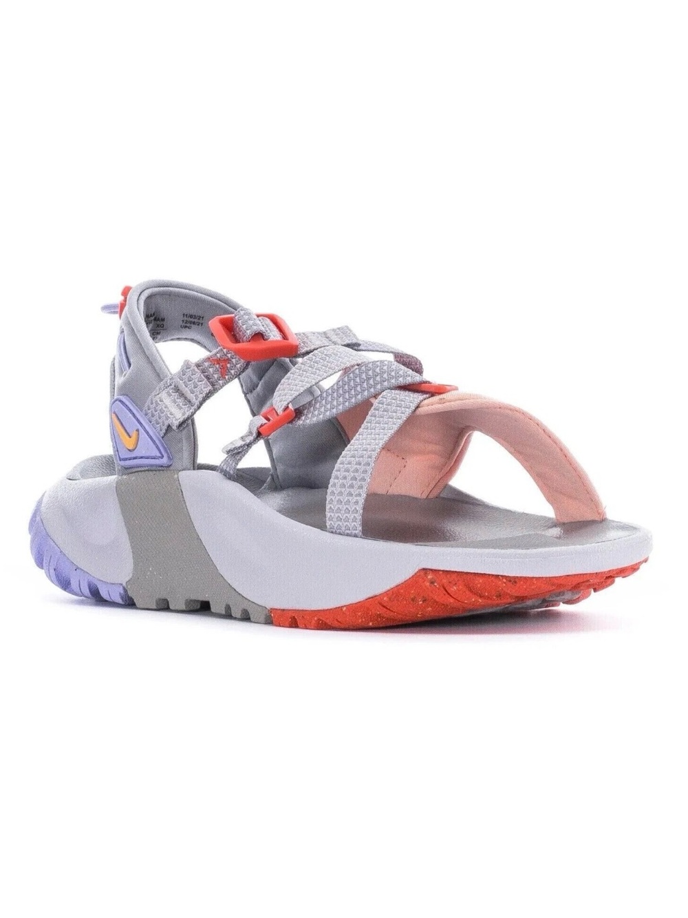 Nike Oneonta Women Size 11 Trail Hiking Sandals Gorpcore Gray Orange Purple